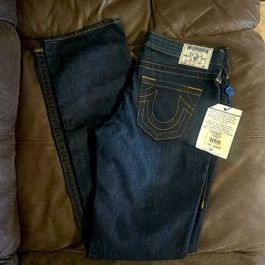💞NWT True Religion Size 30 women’s straight leg jeans 💥